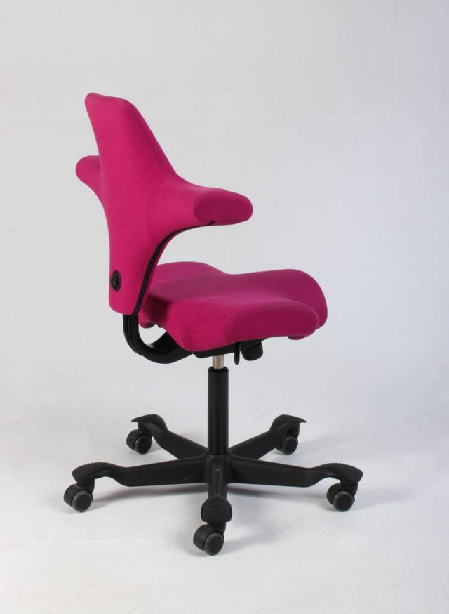 lyserød kontorstol